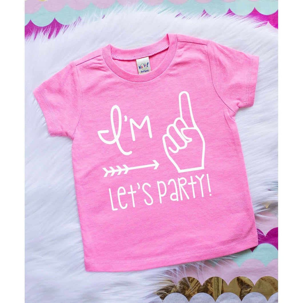 Girls ONE party tee
