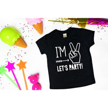 Load image into Gallery viewer, LETS PARTY TEE, HAT &amp; INVITATION BUNDLE Ages 1-5
