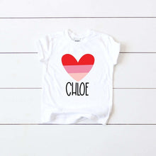 Load image into Gallery viewer, Personalized Girls Valentine Shirt
