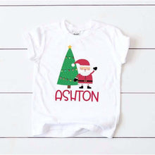 Load image into Gallery viewer, Santa&#39;s Coming customizable tee
